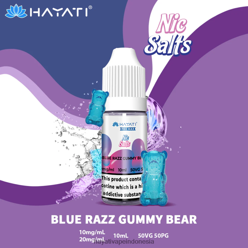 Hayati Pro Max garam bagus beruang bergetah razz biru A84L8247 - Hayati Flavour List