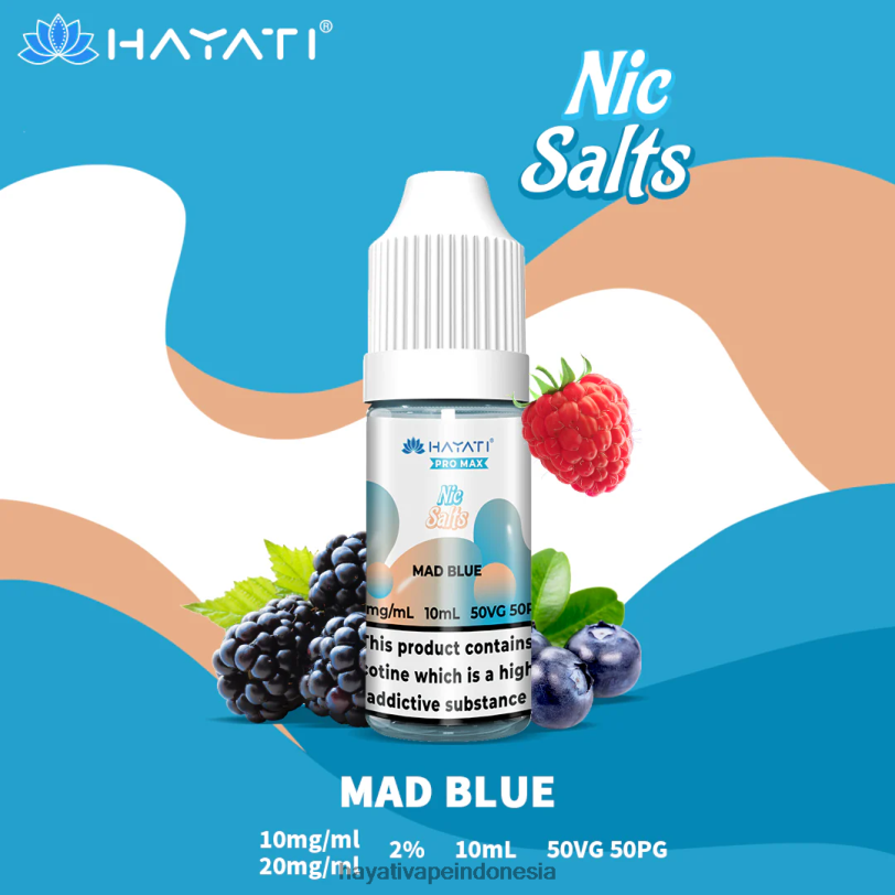 Hayati Pro Max garam bagus biru gila A84L8243 - Hayati Vape Indonesia