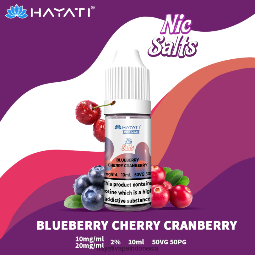 Hayati Pro Max garam bagus cranberry ceri blueberry A84L8234 - Hayati Vape Near Me
