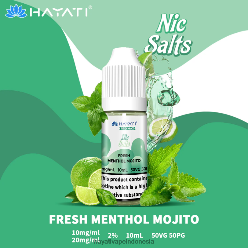 Hayati Pro Max garam bagus mojito mentol segar A84L8239 - Hayati Vapes Wholesale