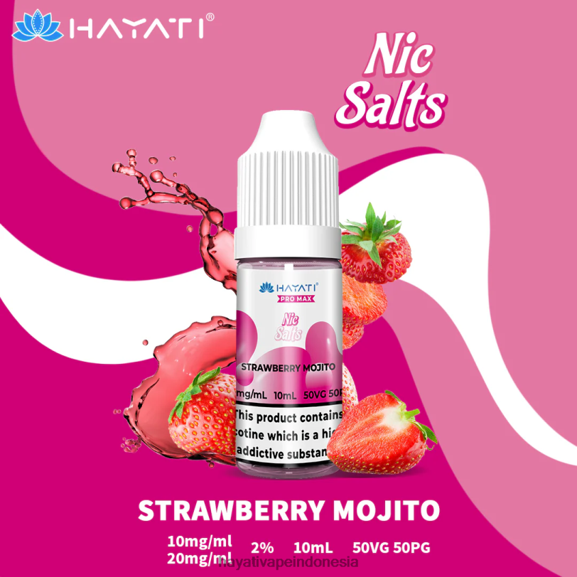 Hayati Pro Max garam bagus mojito stroberi A84L8244 - Hayati Vape Near Me
