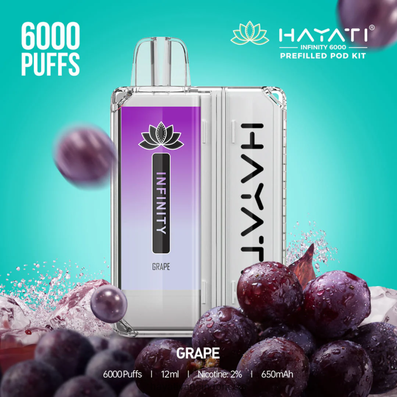 Hayati Infinity 6000 pod kit anggur A84L8150 - Hayati Store Indonesia