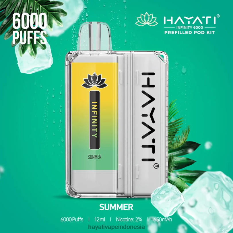 Hayati Infinity 6000 pod kit musim panas A84L8162 - Hayati Jakarta