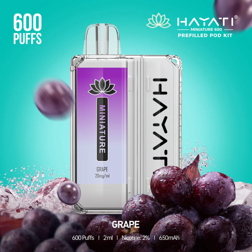 Hayati Miniature 600 pod kit anggur A84L836 - Hayati Flavours Indonesia