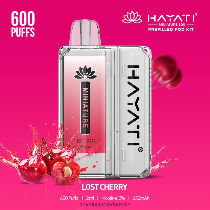 Hayati Miniature 600 pod kit ceri yang hilang A84L840 - Hayati Store Indonesia