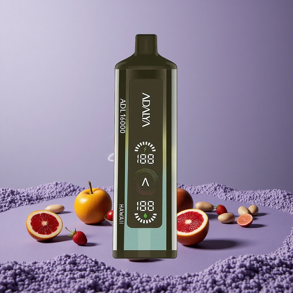 Adalya ADL 16000 PRO Puffs Vape Hawaii Baterai 1000 mAh Nikotin 2%