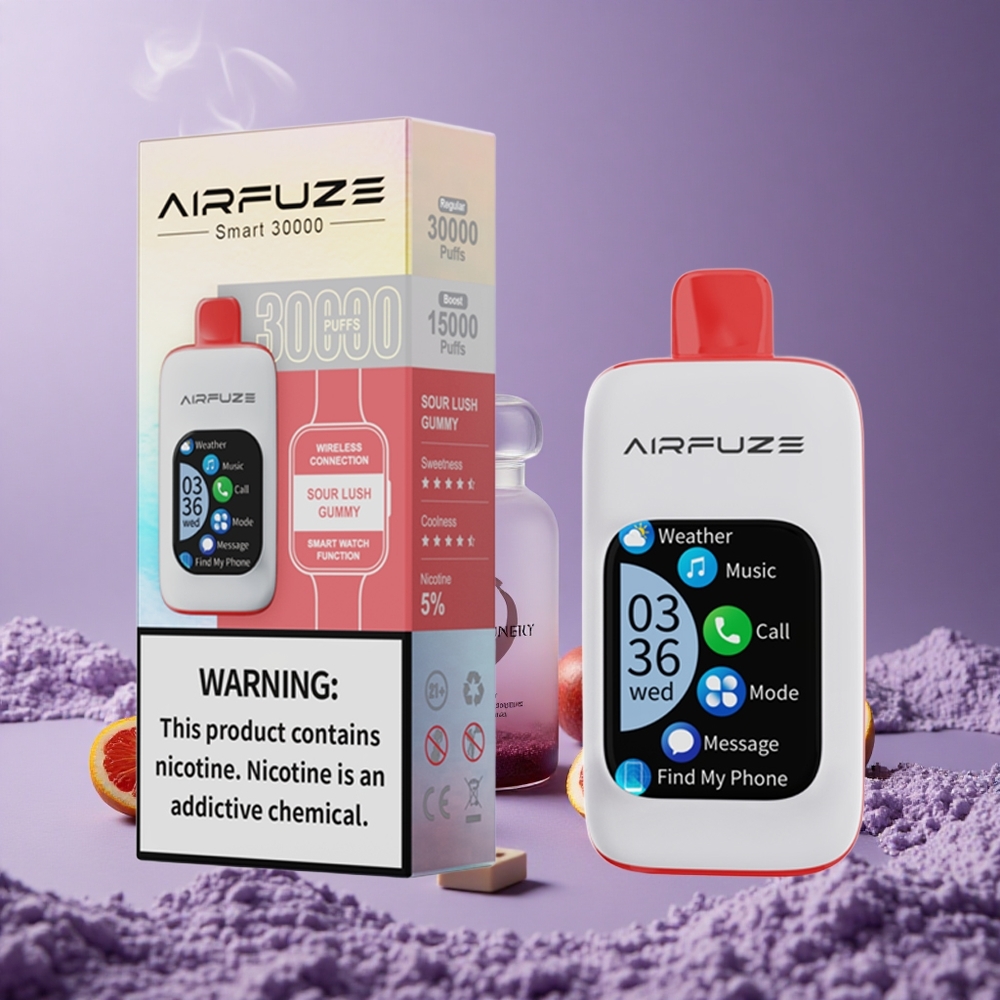 AirFuze Smart 30000 Puffs Layar Sentuh Sour Lush Gummy