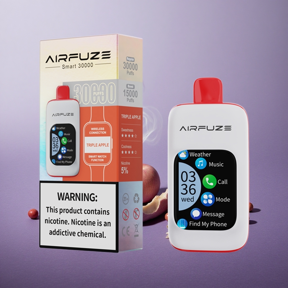 AirFuze Smart 30000 Puffs Triple Apple Layar Sentuh 2.01