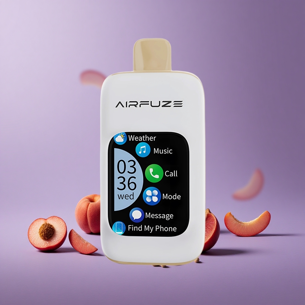 AirFuze Smart Pro 40000 Puffs Juicy Peach Baterai 900mAh Musik