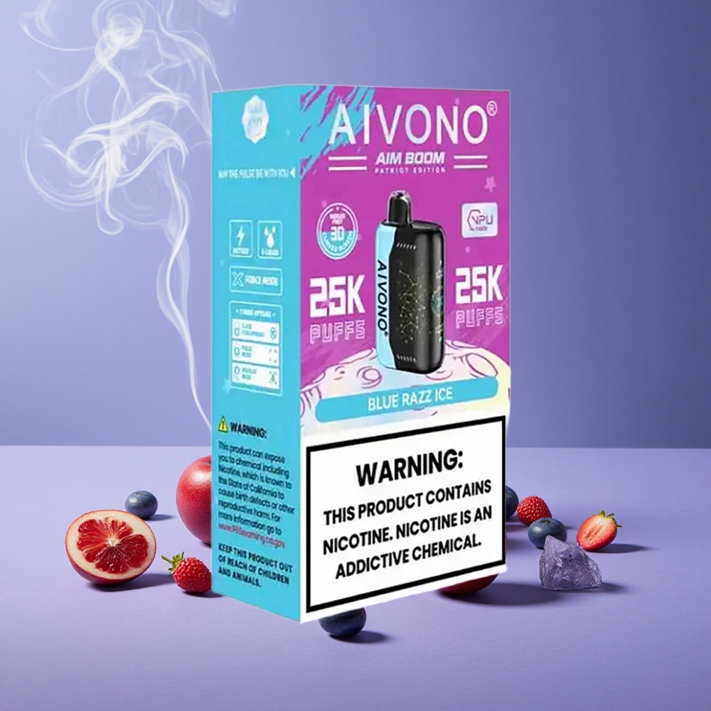 Aivono Aim Boom 25000 Puffs Blue Razz Ice 28ml 650mAh