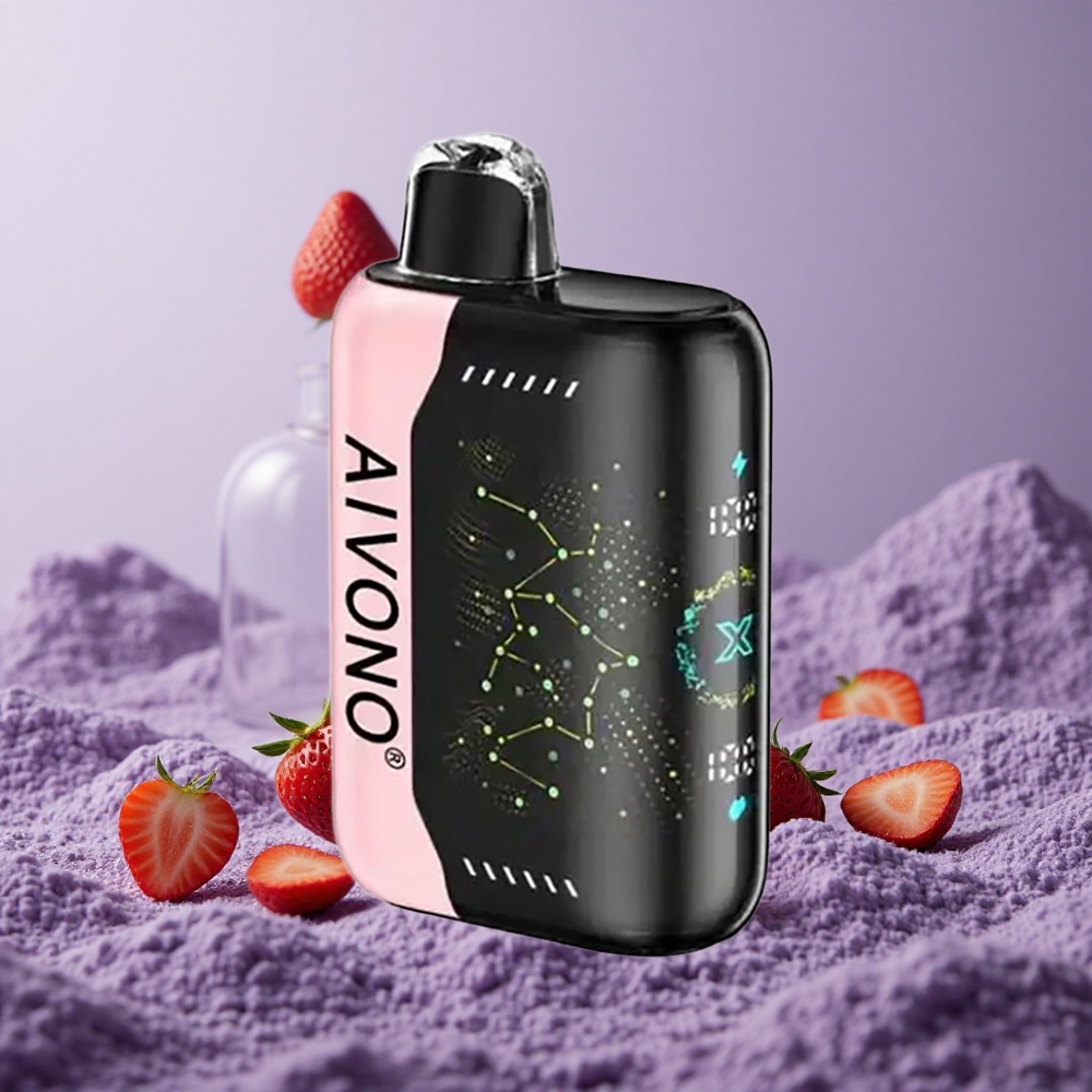 Aivono Aim Boom 25000 Puffs Kapasitas 28ml Strawberry B Pop