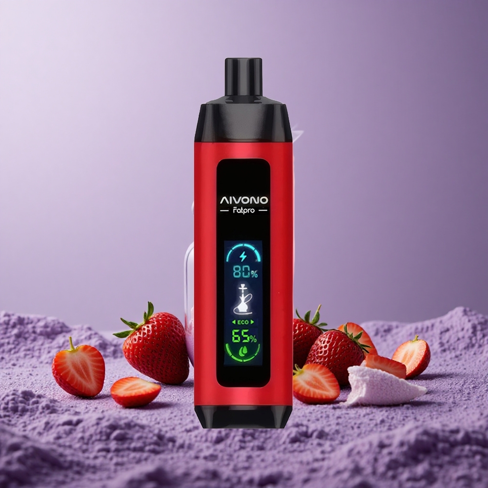 Aivono Aim Fatpro 22000 Puffs Strawberry Punch Nikotin 0% 2% 3% 5% Nikotin 28ml