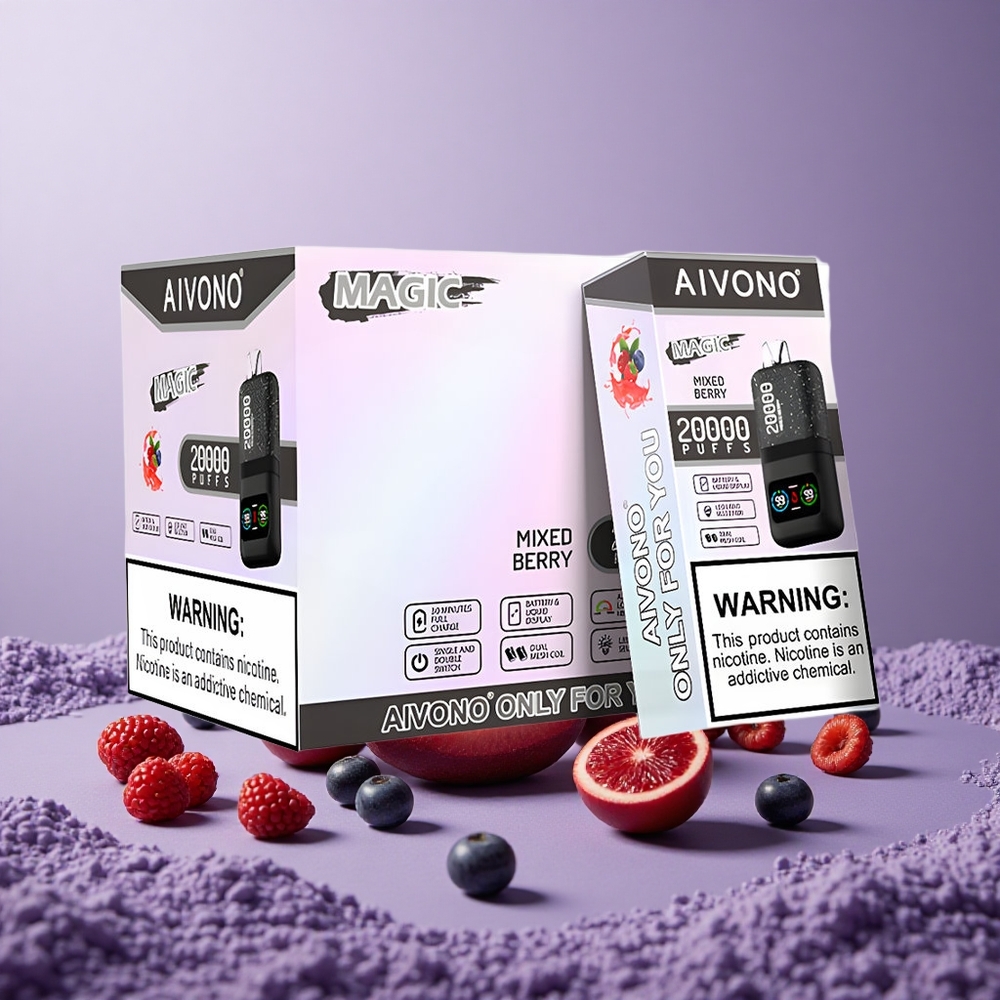 Aivono Aim Magic 20000 Puffs Mixed Berry 26ml Tipe-C Isi Ulang