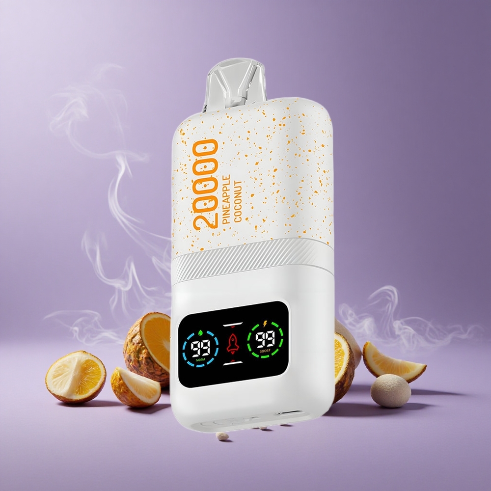 Aivono Aim Magic 20000 Puffs Nanas Kelapa Dual Mesh LCD