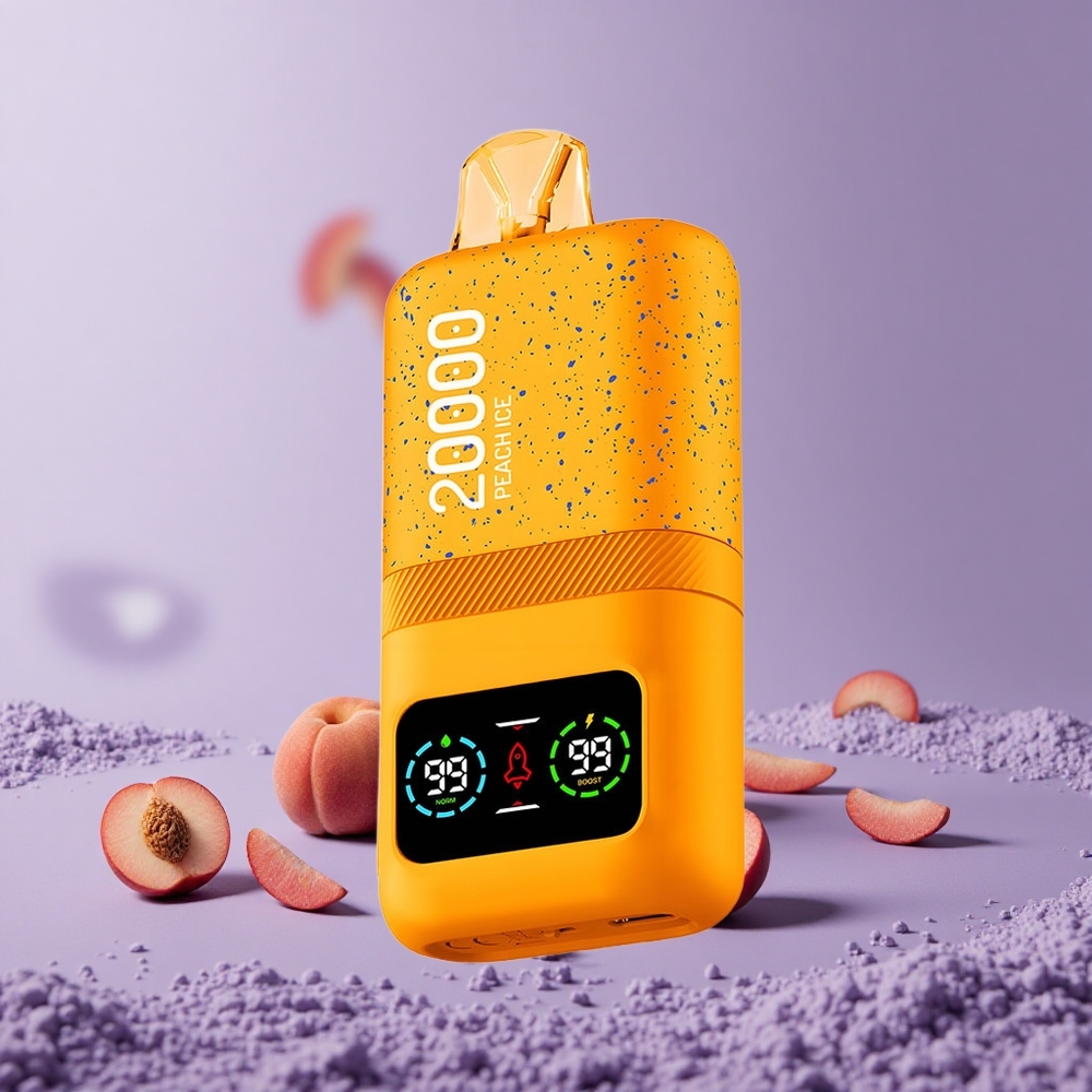 Aivono Aim Magic 20000 Puffs Peach Ice Dual Mesh Coil LCD Display