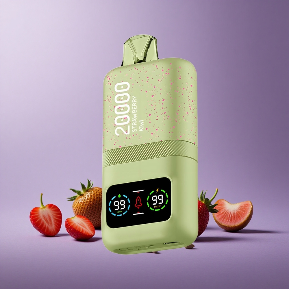 Aivono Aim Magic 20000 Puffs Strawberry Kiwi Tipe-C Isi Ulang LCD