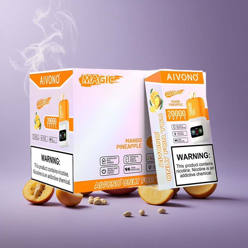 Aivono Aim Magic 20000 Puffs Vape Mangga Nanas Tipe-C LCD