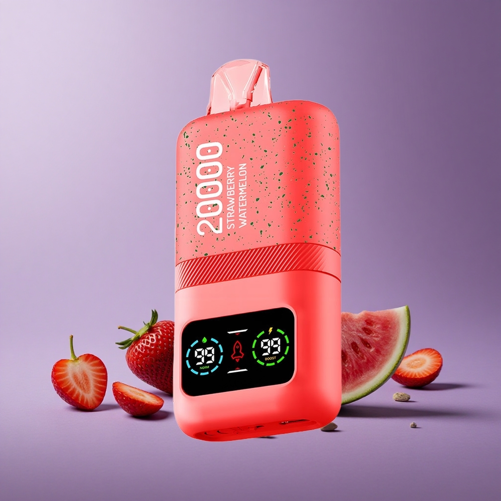 Aivono Aim Magic 20000 Puffs Vape Strawberry Semangka Dual Mesh Rechargeable