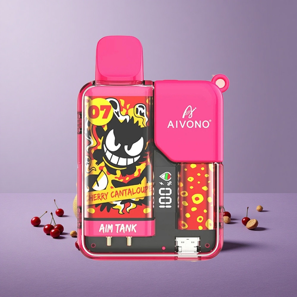 Aivono Aim-Tank 9500 Puffs Cherry Cantaloupe 18ml 650mAh