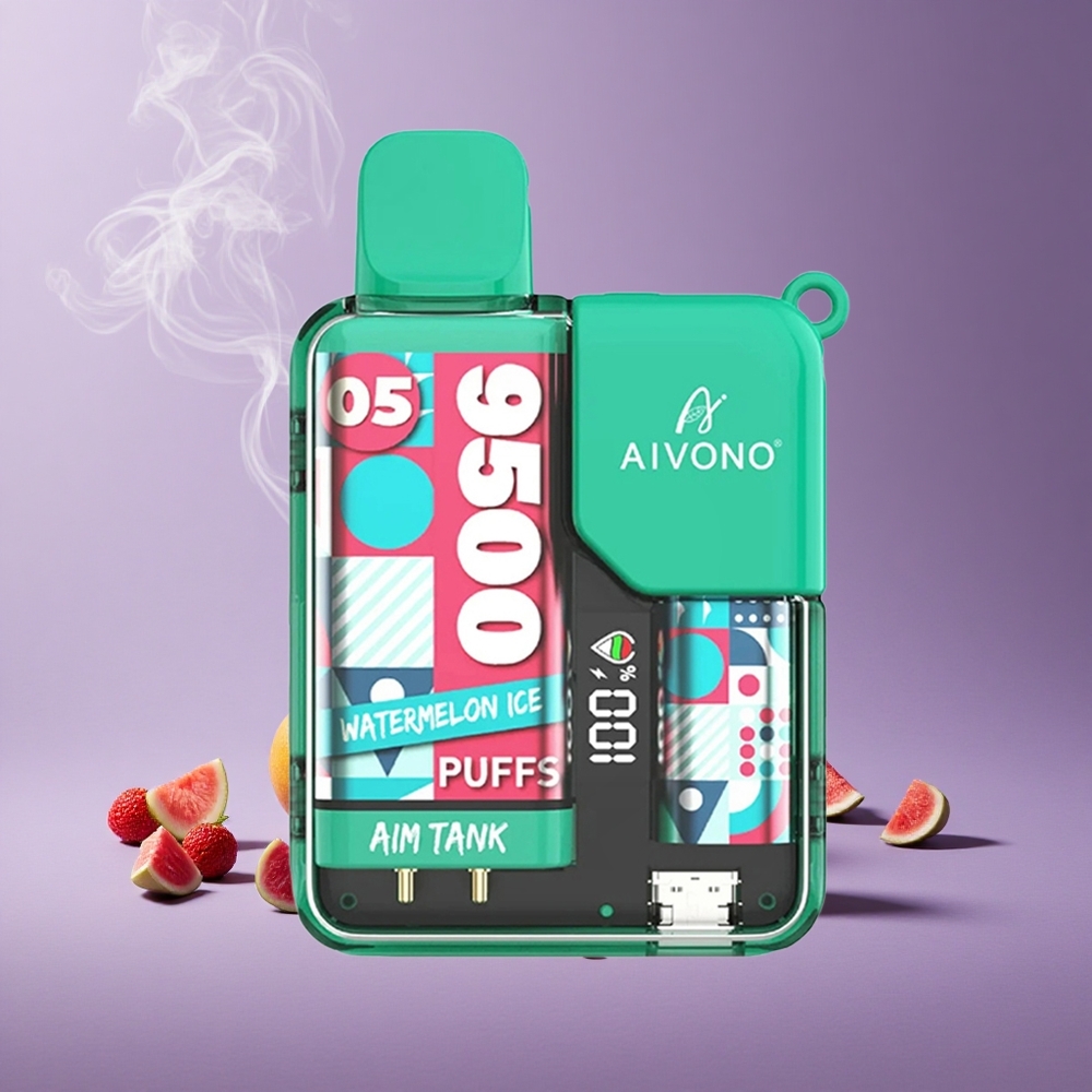 Aivono Aim-Tank 9500 Puffs Vape Semangka Es 18ml 650mAh