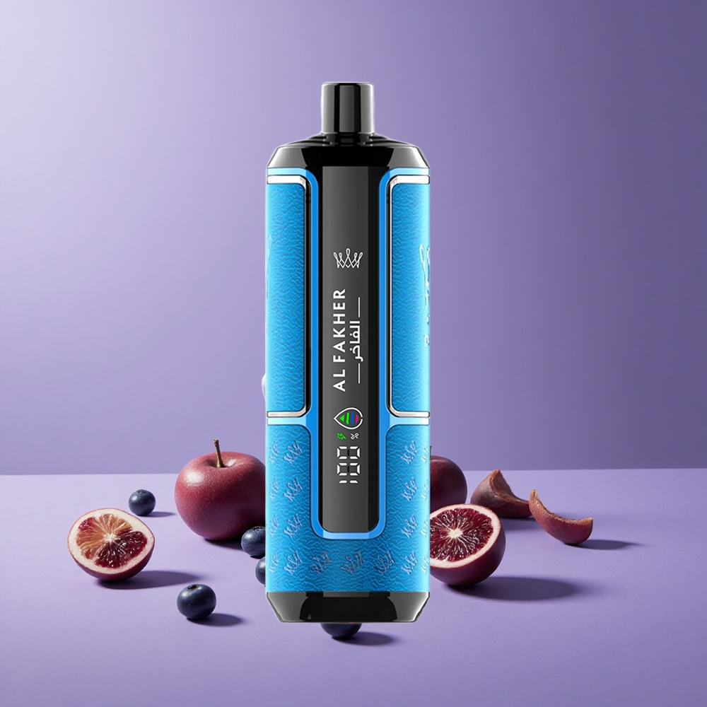 Al Fakher Crown Bar 15000 Puffs Kapasitas E-Liquid 22ml Blueberry Gum