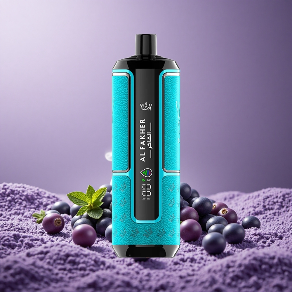 Al Fakher Crown Bar 15K Hypermax Nicotin 6mg/ml Kapasitas 15000 Puffs Blackcurrant Mint