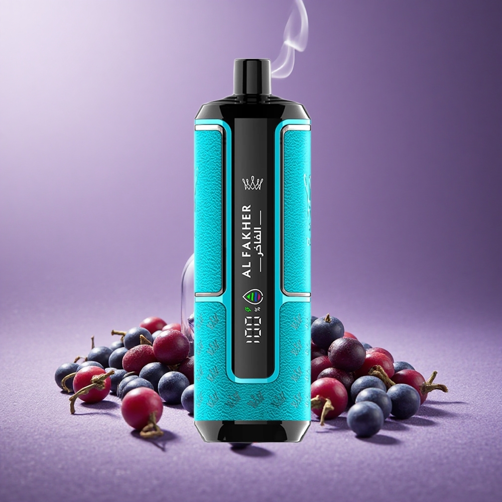 Al Fakher Crown Bar 15K Puffs Kapasitas E-Liquid 22ml Blackcurrant Ice