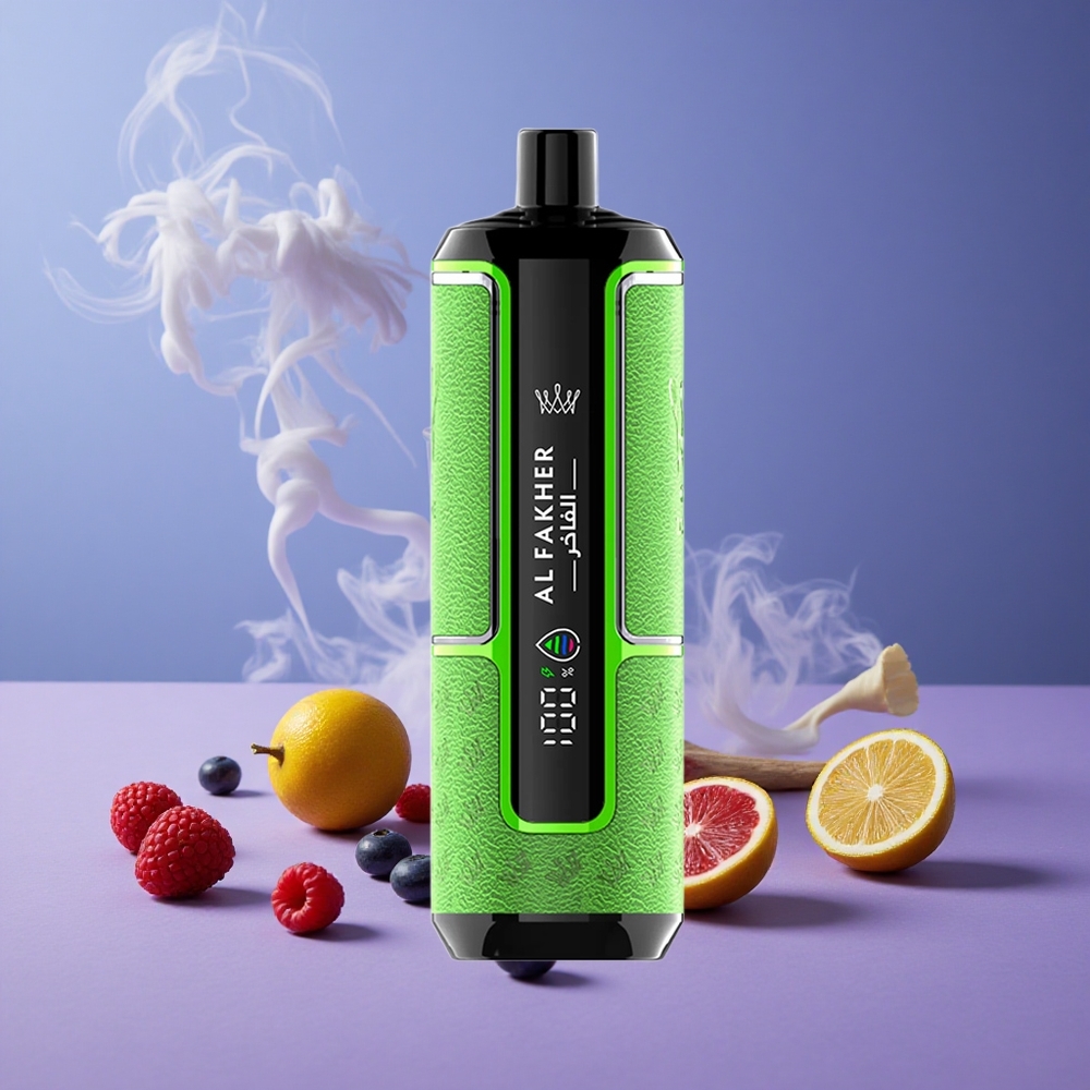 Al Fakher Crown Bar 15K Puffs Kapasitas E-Liquid 22ml Blue Razz Lemonade