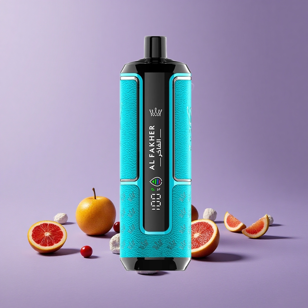 Al Fakher Crown Bar 15K Puffs Kapasitas E-Liquid 22ml Gum Mint