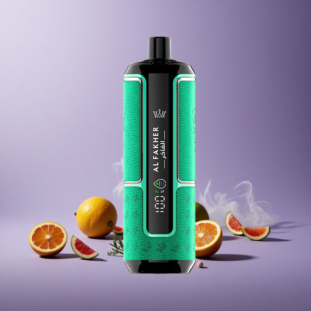 Al Fakher Crown Bar 15K Puffs Kapasitas E-Liquid 22ml Lemon Lime