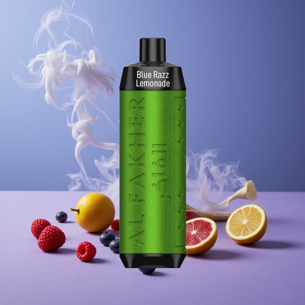 Al Fakher Crown Bar 8000 Puffs Kapasitas 18ml Rasa Blue Razz Lemonade