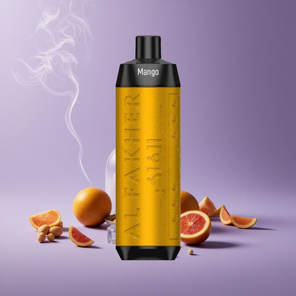 Al Fakher Crown Bar 8000 Puffs Mango Ice Kapasitas 18ml USB Type-C