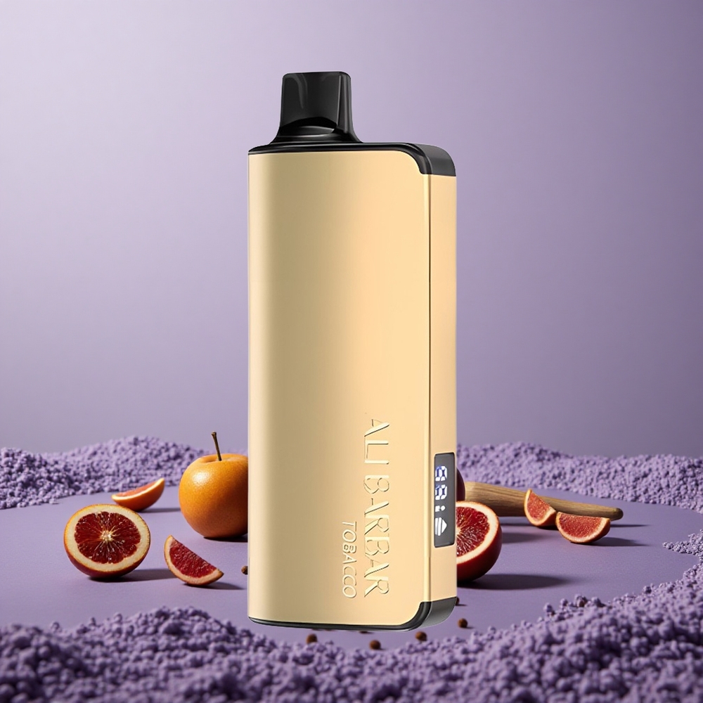 Alibarbar Ingot 9000 Puffs 22ml Kapasitas 2350mah Baterai Tembakau