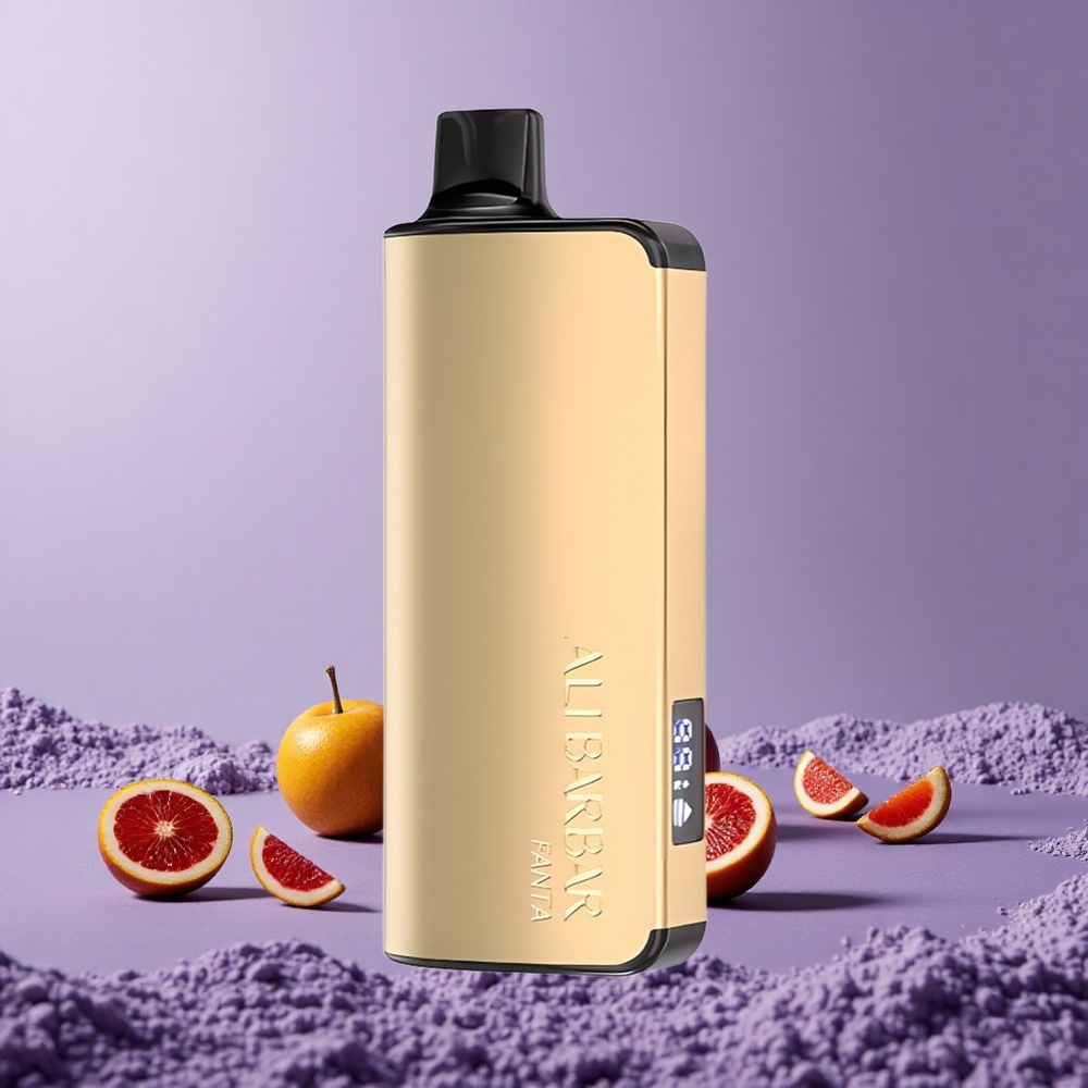 Alibarbar Ingot 9000 Puffs Kapasitas E-liquid 22ml Baterai 2350mah Fanta