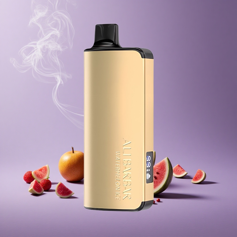Alibarbar Ingot 9000 Puffs Vape Semangka Es Kapasitas 22ml Baterai 2350mah
