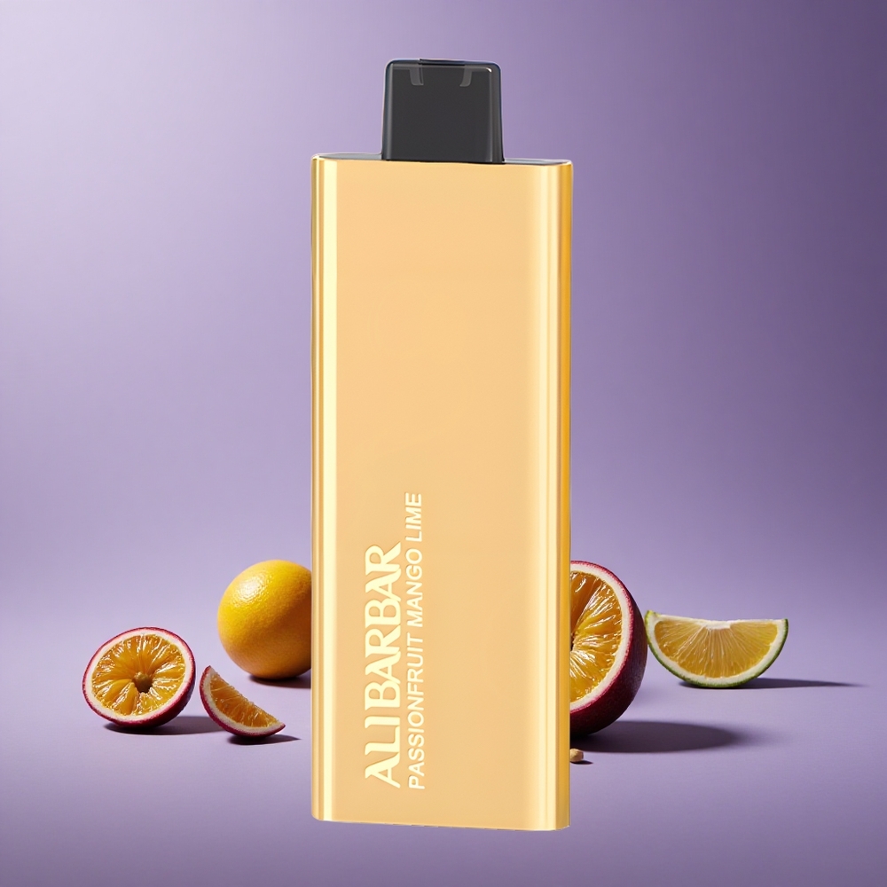 Alibarbar Pandora 7000 Puffs Vape Passionfruit Mango Lime 17ml Baterai Non-Rechargeable