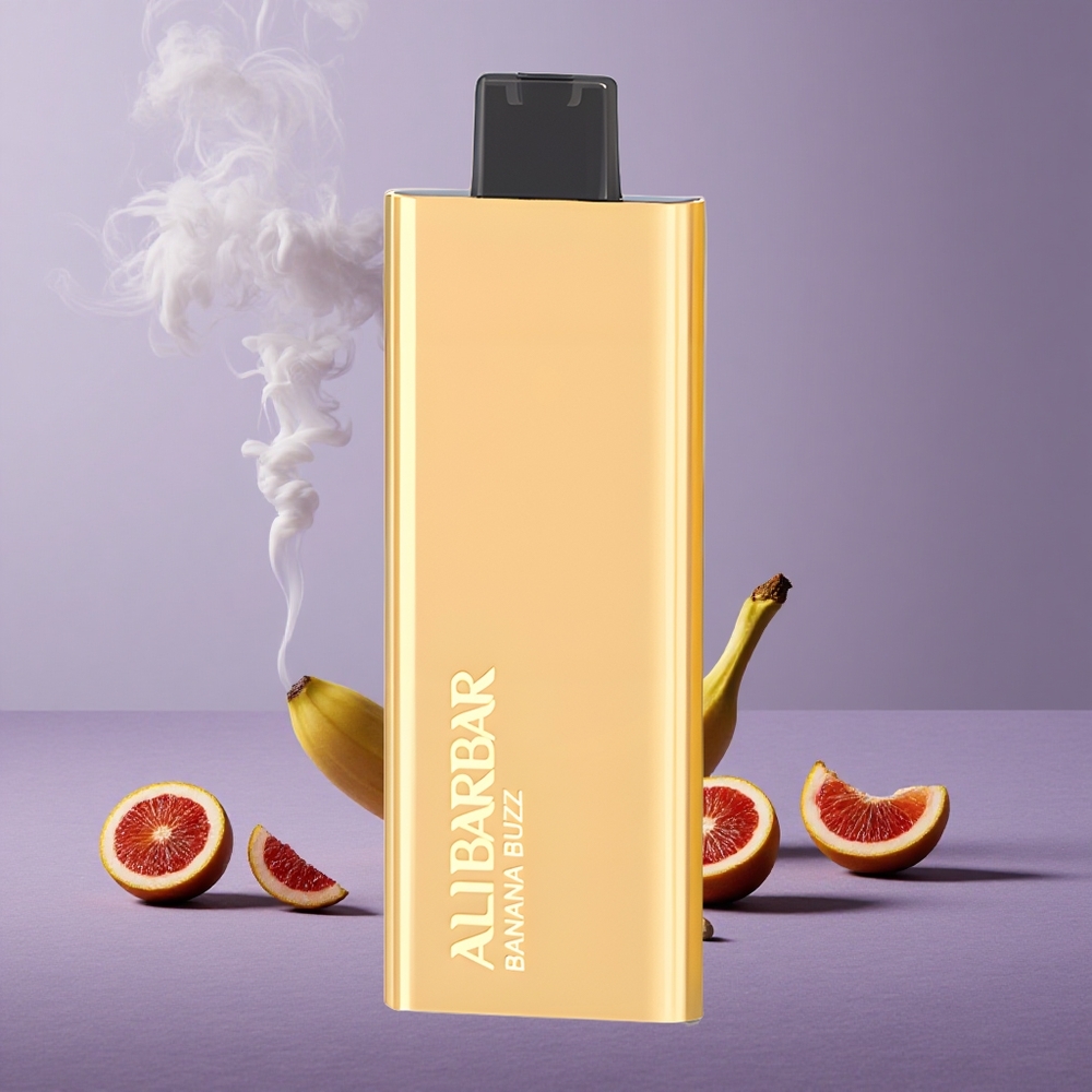 Alibarbar Pandora 7000 Puffs Vape ühekordne Banana Buzz 17ml Baterai