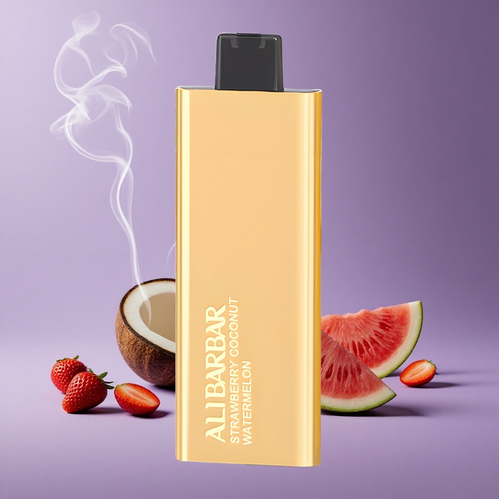 Alibarbar Pandora 7000 Puffs Vape ühekordne Strawberry Kelapa Semangka 17ml