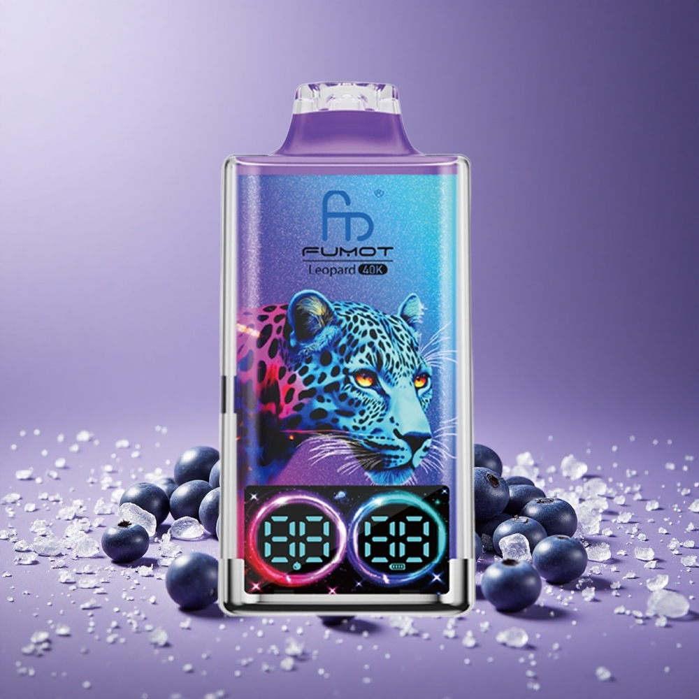 Fumot Leopard 40K Puffs Vape Blueberry on Ice Nikotin 0% 2% 3% 5% Nikotin Daya 700mAh