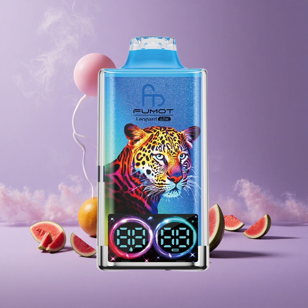 Fumot Leopard 40K Puffs Vape Semangka Bubblegum 0% 2% 3% 5% Nikotin