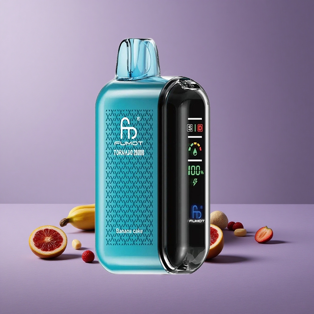 Fumot Tornado 20000 Puffs Kapasitas E-liquid 20ml Banana Cake