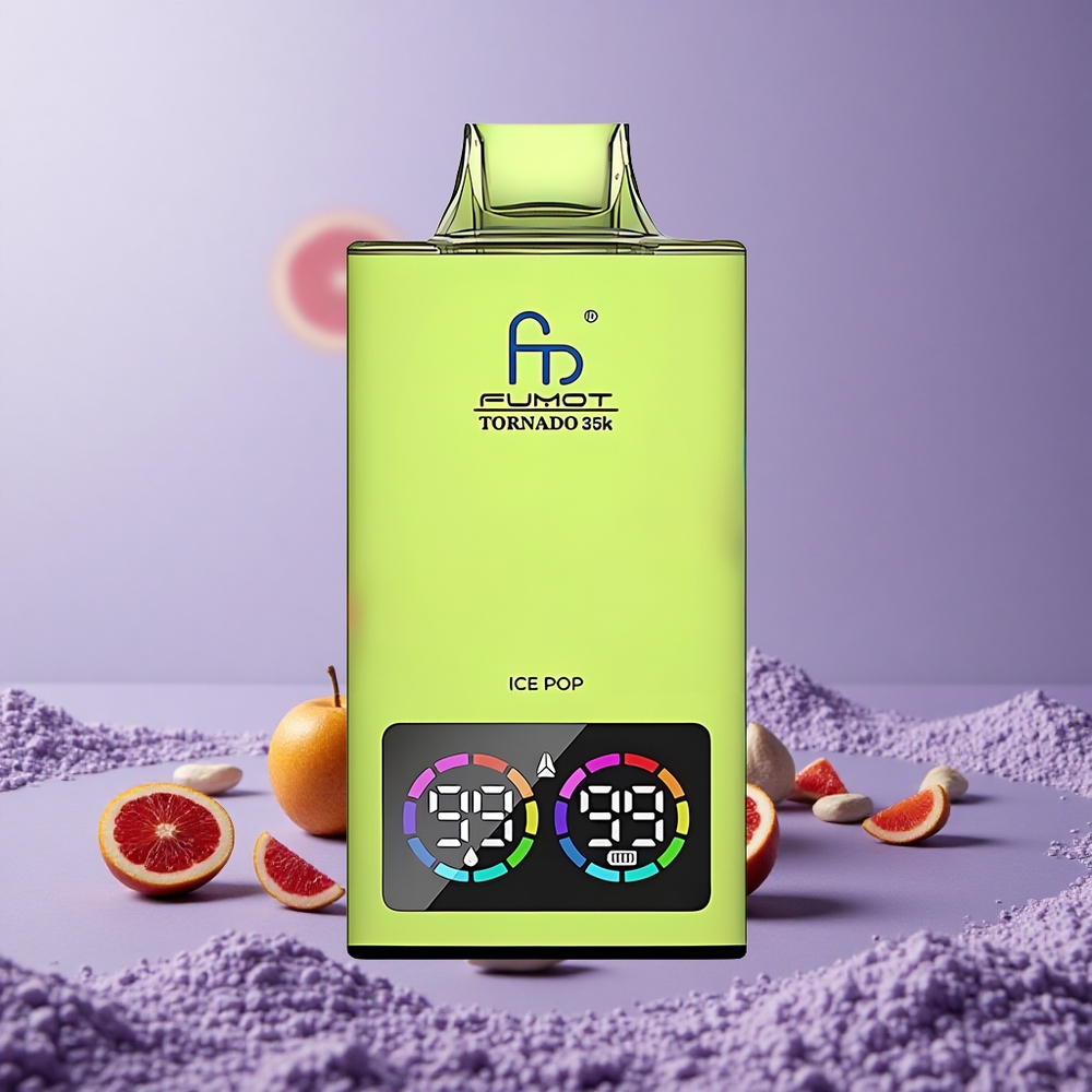 Fumot Tornado 35000 Ice Pop Baterai 700MAH Lampu RGB Variabel