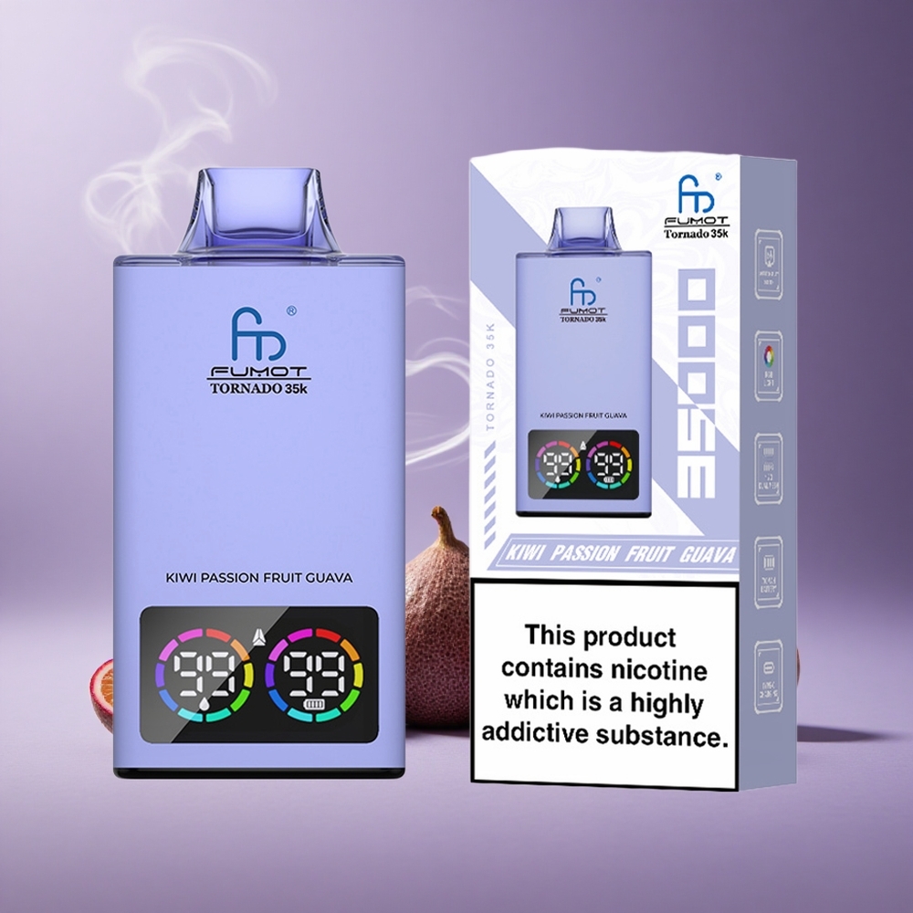Fumot Tornado 35000 Kiwi Passion Fruit Guava Dual Mesh Coil USB-C