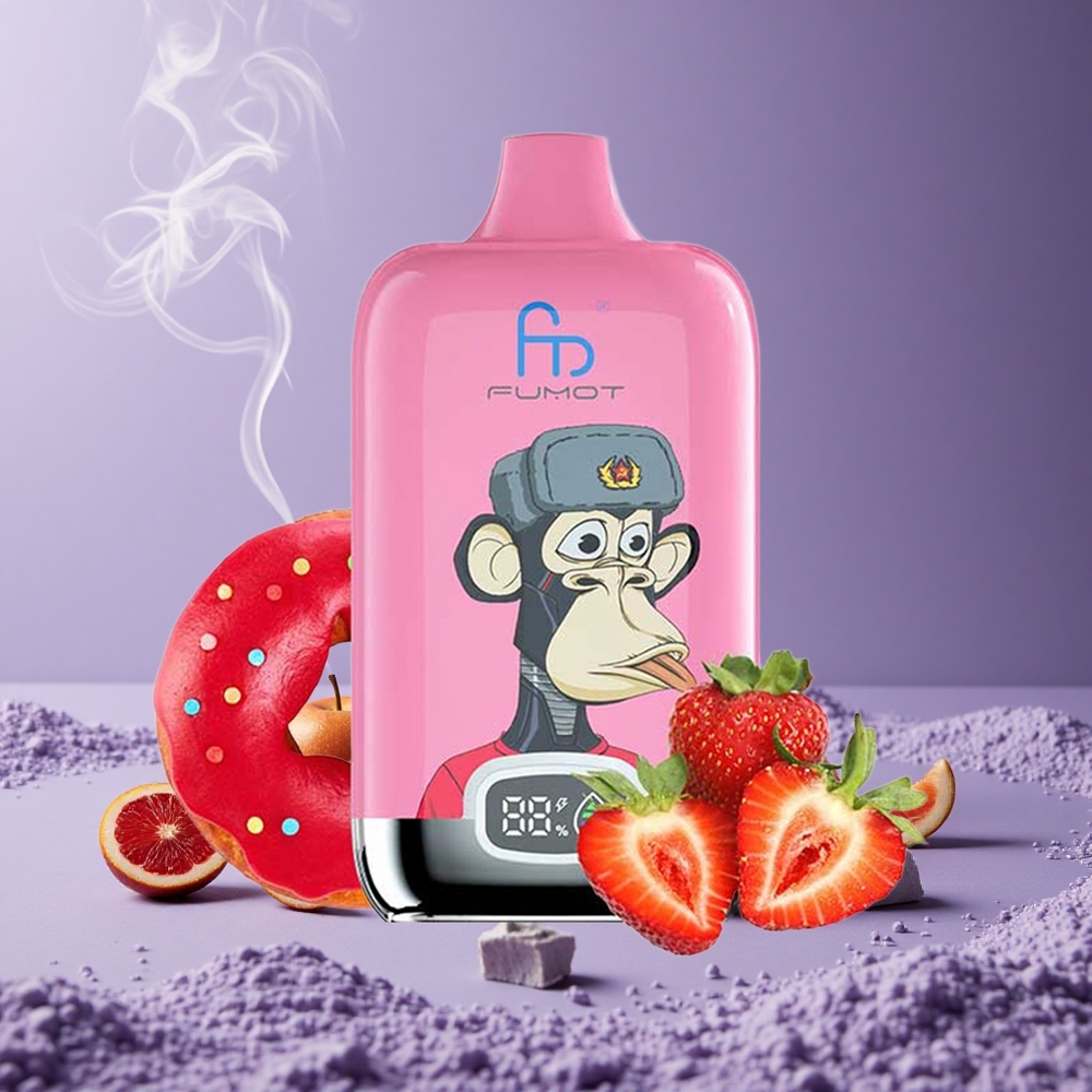 Fumot Tornado Digital Box 12000 Puffs Lush Ice 20ml Baterai 550mAh