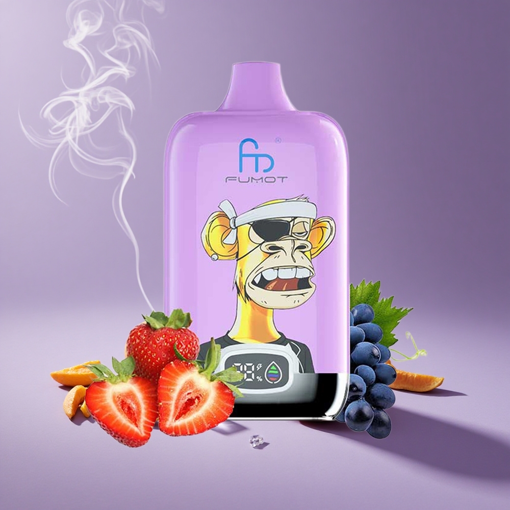 Fumot Tornado Digital Box 12000 Puffs Mango On Ice 20ml Baterai 550mAh Tipe-C