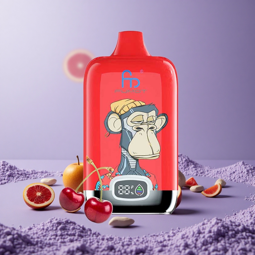 Fumot Tornado Digital Box 12000 Puffs Vape Ice Pop 20ml Tipe-C
