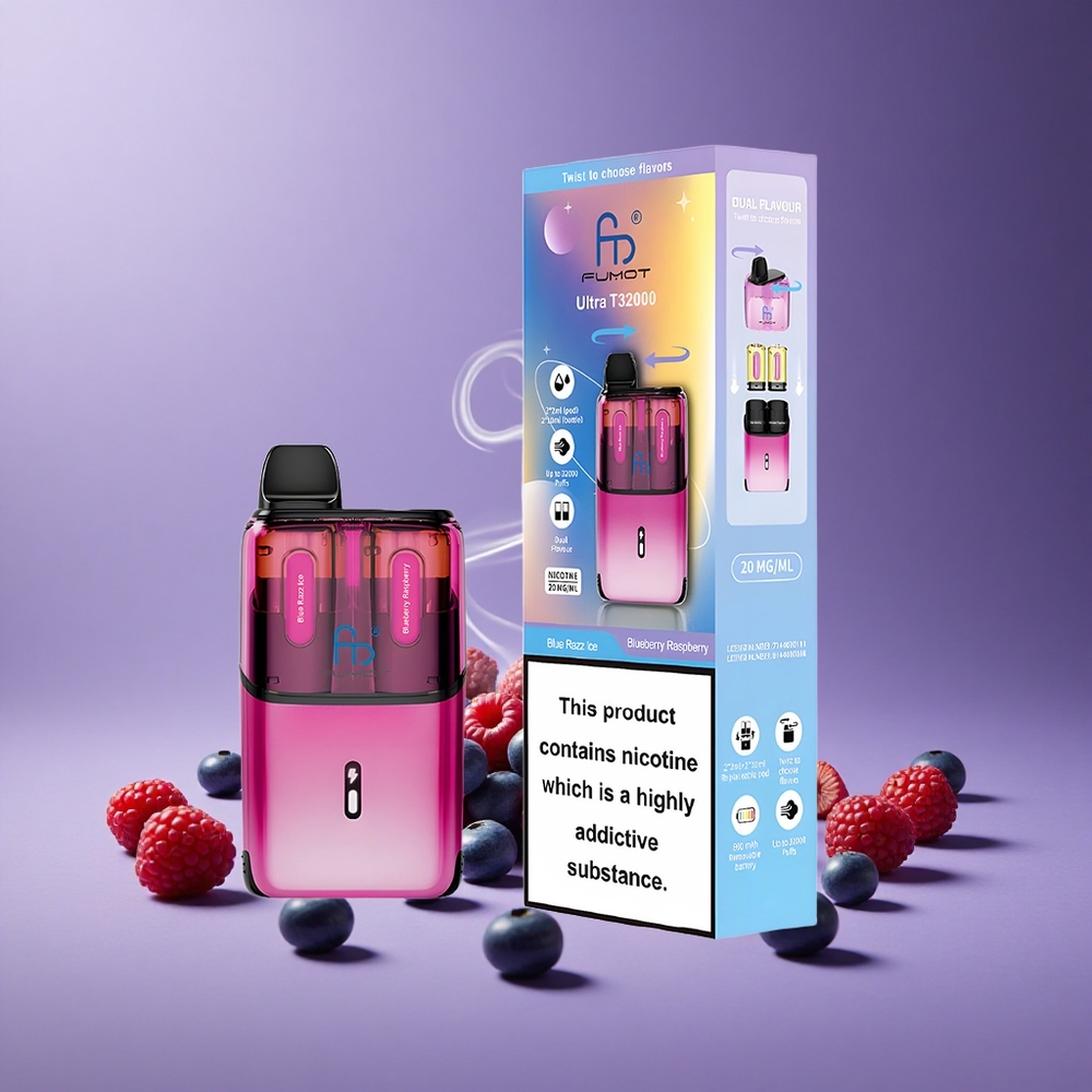 Fumot Ultra T32000 32000 Puffs Blue Razz Ice - Blueberry Raspberry 24ml