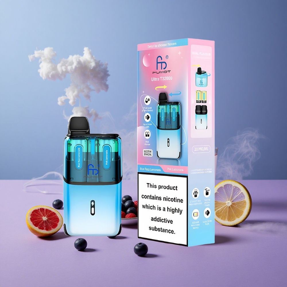 Fumot Ultra T32000 32000 Puffs Blue Razz Lemonade - Pink Lemonade 24ml 800mAh