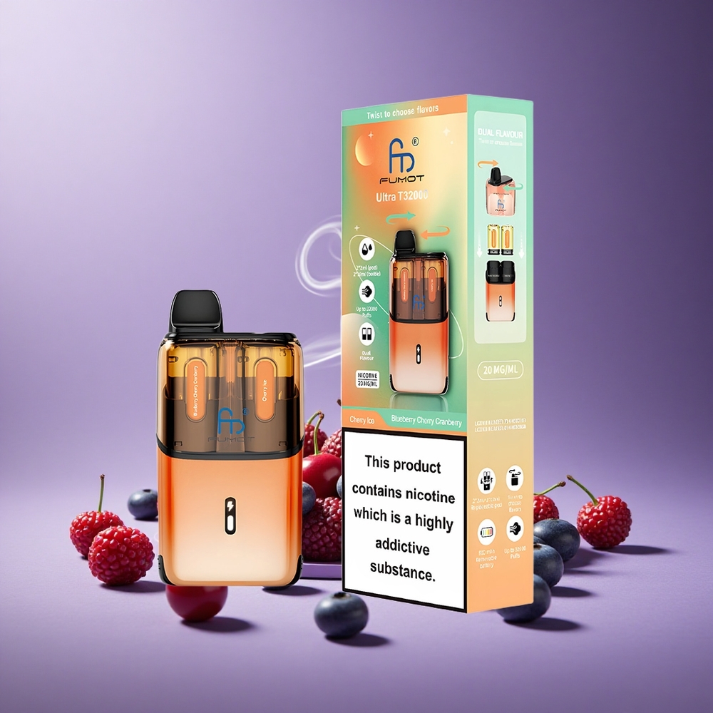 Fumot Ultra T32000 32000 Puffs Blueberry Cherry Cranberry Cherry Ice 800mAh 24ml