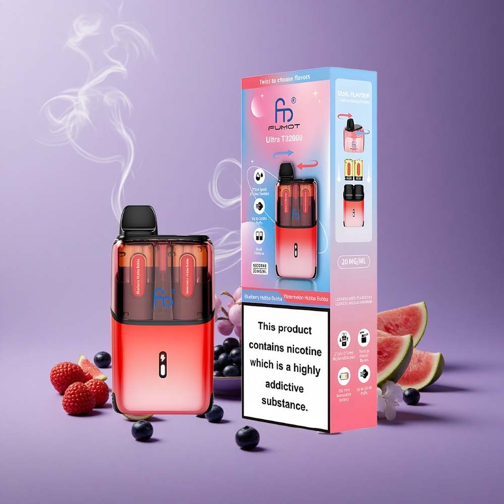 Fumot Ultra T32000 32000 Puffs Blueberry Hubba Bubba - Watermelon Hubba Bubba 800mAh